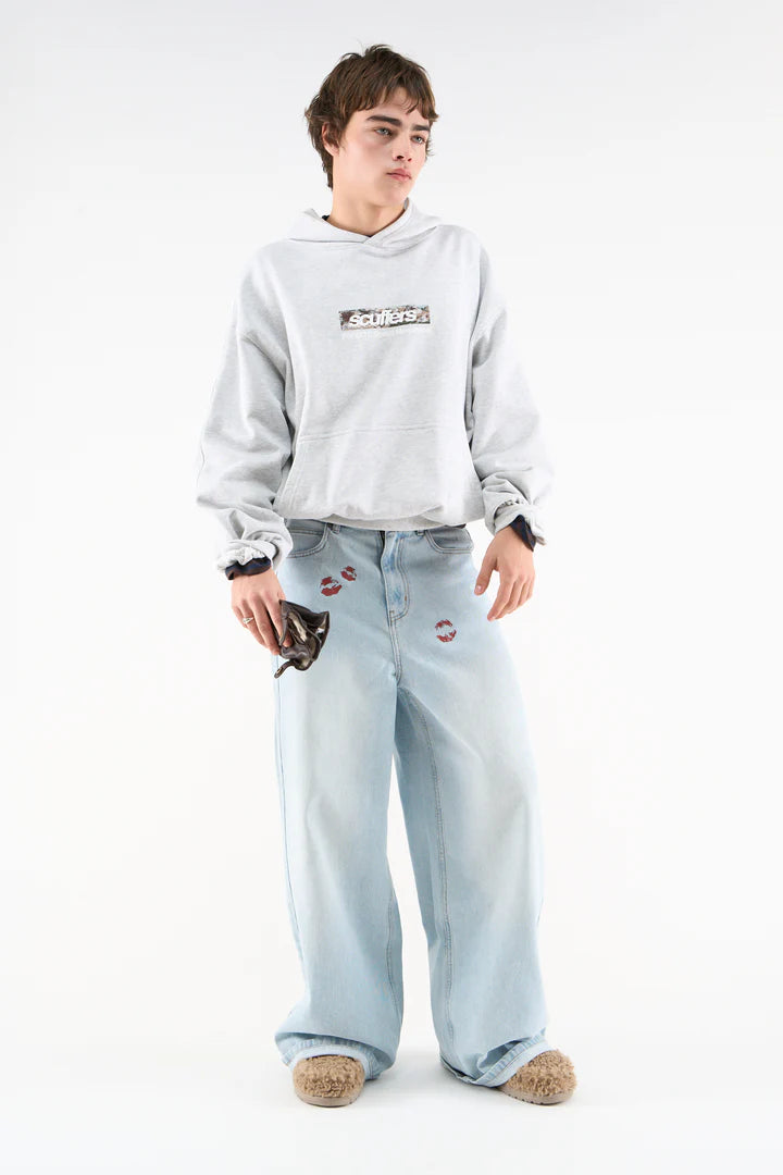 Private Grey Melange Hoodie
