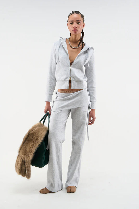 Cozy Grey Melange Pants